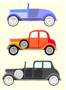 three cars